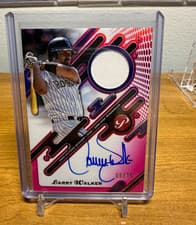 2025 Topps Pristine Pristine Pieces Autograph Relics Larry Walker #PPAR-LW card