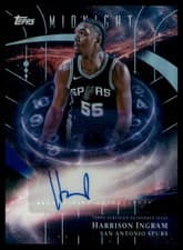 2025-26 Topps Midnight Stroke of Midnight Autographs Harrison Ingram #SM-HI card