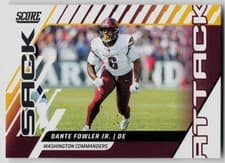 2025 Score Sack Attack Dante Fowler Jr. #14 card