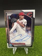 Chase Burns 2024 Bowman Draft Chrome Prospect Autograph card