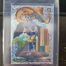 Matthew Stafford 2021 Panini Donruss Optic Downtown card