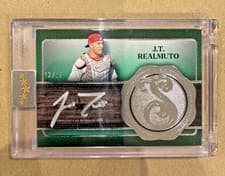 2025 Topps Five Star Silver Signatures J.T. Realmuto #FSS-JT card