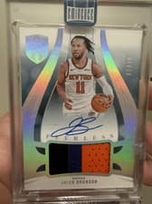 2024-25 Panini Eminence Peerless Patch Autographs Jalen Brunson #3 card