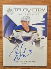 2024-25 SP Authentic Telemetry Autographs Brayden Schenn #T-BS card