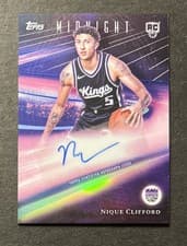 2025-26 Topps Midnight Rookie Horizon Signatures Nique Clifford #RHS-NC card