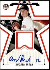 2025 Panini Stars & Stripes Signature Materials Andrew Brech #SSM-AB card