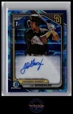 2024 Bowman Sapphire Edition Autographs J.D. Gonzalez #BSPA-JGO card