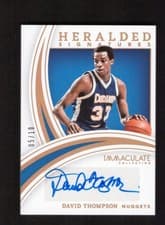 2024-25 Panini Immaculate Collection Heralded Signatures Set David Thompson #25 card