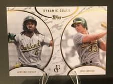 2025 Topps Dynamic Duals Base Set Lawrence Butler / Jose Canseco #35 card