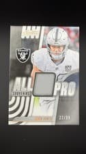 Brock Bowers 2025 Panini Absolute All Pro Souvenirs card