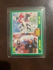 Joe Montana, Jerry Rice Great Combos 1989 Panini Score card