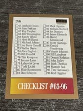 Checklist: 65-122
