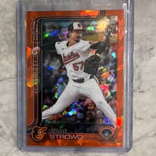 2025 Topps Chrome Update Sapphire Base Set Kade Strowd #USC193 card