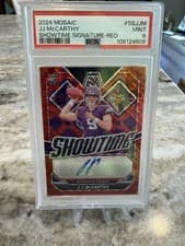 2024 Panini Mosaic Showtime Signatures J.J. McCarthy #SS-JJM card
