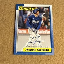 2025 Topps Update 1990 Topps Baseball Autographs Freddie Freeman #90AU-FF card