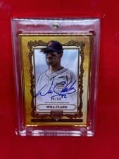 2025 Topps Gilded Collection Topps Gallery of Gold Autographs Will Clark #GOG-WC card