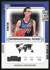 2021 Panini Contenders International Ticket Aleksej Pokusevski #13