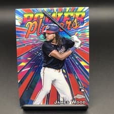 2025 Topps Chrome Logofractor Edition Power Players James Wood #PP-19 card