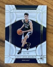 Chet Holmgren 2022 Panini National Treasures Collegiate card