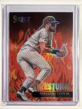 Wander Franco 2022 Panini Select Firestorm card
