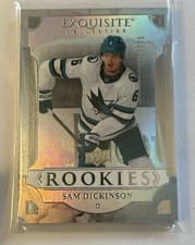 Sam Dickinson 2025-26 Upper Deck Black Diamond Exquisite Rookies card