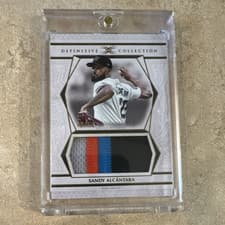 2025 Topps Definitive Collection Jumbo Relic Collection Sandy Alcántara #DJRC-SA card