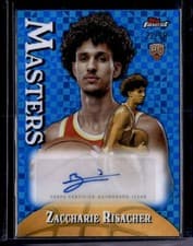 2024-25 Finest Masters Autographs Zaccharie Risacher #MA-ZR card