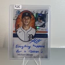 Michael Oliveto 2025 Bowman Draft Draft Prospect Portrait Autographs card