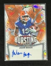 2025 Leaf Vivid Bursting With Talent Autographs Jadan Baugh #TA-JB1 card