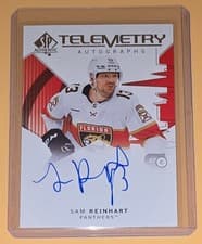 2024-25 SP Authentic Telemetry Autographs Sam Reinhart #T-SR card