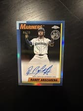 2025 Topps Chrome Update 1990 Topps Chrome Autographs Randy Arozarena #90CUA-RA card