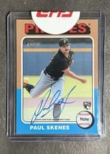 2024 Topps Heritage Real One Autograph Paul Skenes #ROAPS card
