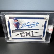 2025 Panini National Treasures Die-Cut Material Autographs Matt Shaw #5 card