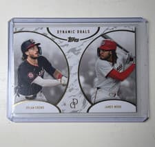2025 Topps Dynamic Duals Base Set Dylan Crews / James Wood #1 card