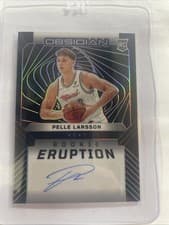 2024-25 Panini Obsidian Rookie Eruption Autographs Pelle Larsson #REA-LAR card