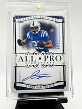 2025 Panini National Treasures All-Pro Signatures Jonathan Taylor #10 card