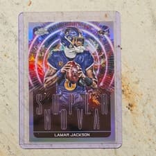 2025 Topps Cosmic Chrome Supernova Lamar Jackson #SPN-12 card