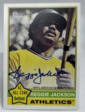 2025 Topps Heritage Real One Autographs Reggie Jackson #76RO-RJ card