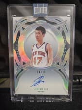 2024-25 Panini Eminence Etched in Time Autographs Jeremy Lin #14 card