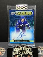 2024-25 Upper Deck Clear Cut 2021-22 UD Dazzlers Gage Goncalves #DA-GG card