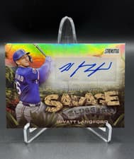 2025 Stadium Club Savage Sluggers Autographs Wyatt Langford #SS-WL card