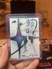 2025 Panini Black White Night Josh Allen #4 card