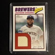 Jackson Chourio 2026 Topps Heritage Real One Relics card