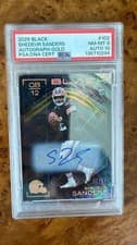 2025 Panini Black Blacked Out Jersey Autos Shedeur Sanders #2 card