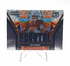 2025 Panini Prizm Black Fractal Arch Manning #23 card