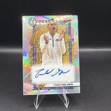 2025-26 Bowman University Best Coaches Ink Todd Golden #CI-TG card