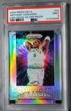 2024-25 Panini Prizm Deca Explosion Anthony Edwards #22 card