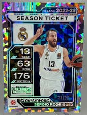 2025-26 Panini Contenders EuroLeague Base Season Ticket Sergio Rodriguez #78
