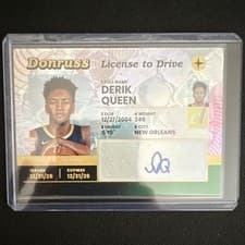 2025-26 Donruss License to Drive Derik Queen #3 card