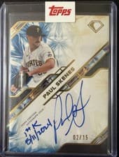 2025 Topps Diamond Icons Iconic Firsts Inscription Autographs Paul Skenes #IFA-PS card